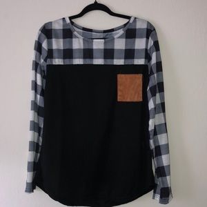 Buffalo plaid long sleeve shirt